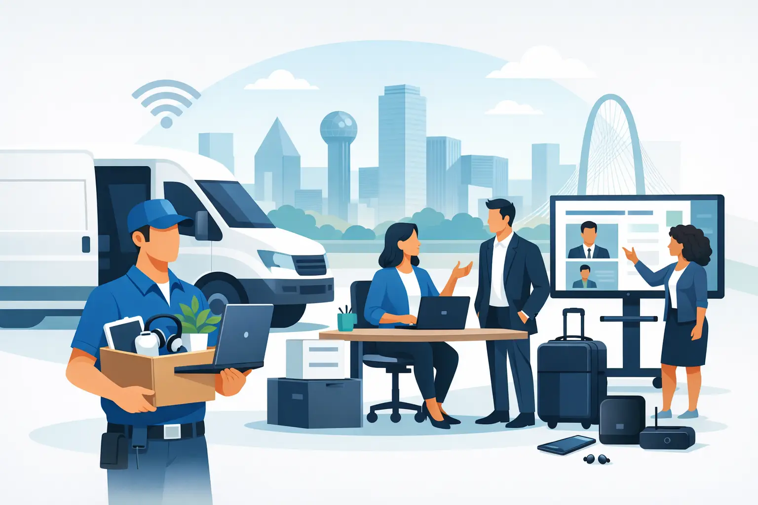 Mobile Office Setup Service for DFW Teams Mobile Office Setup Service for DFW Teams