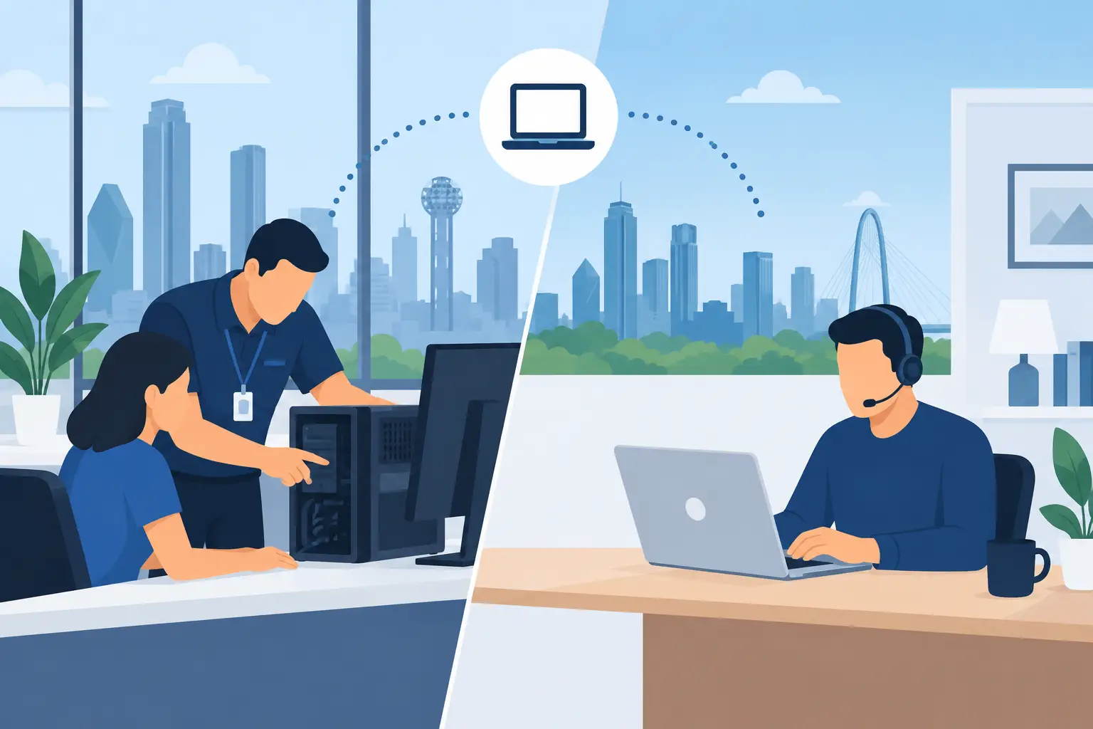 Onsite Support Versus Remote Support for DFW Teams Onsite Support Versus Remote Support for DFW Teams